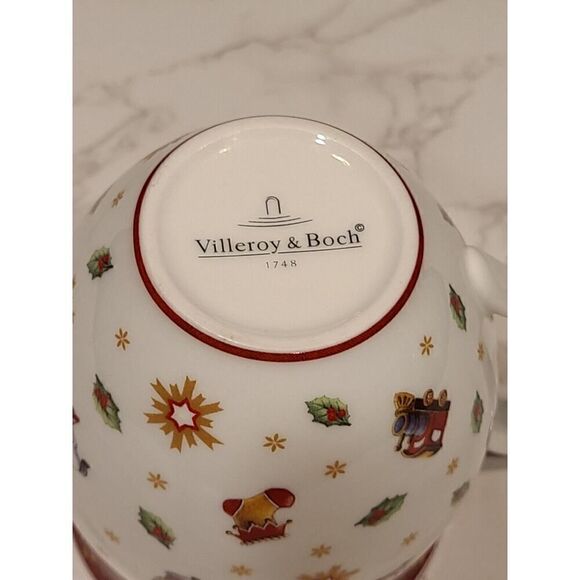 2017 Villeroy & Boch TOY'S DELIGHT Santa's Sleigh Ride 4" Christmas Mug Holiday - Picture 7 of 7